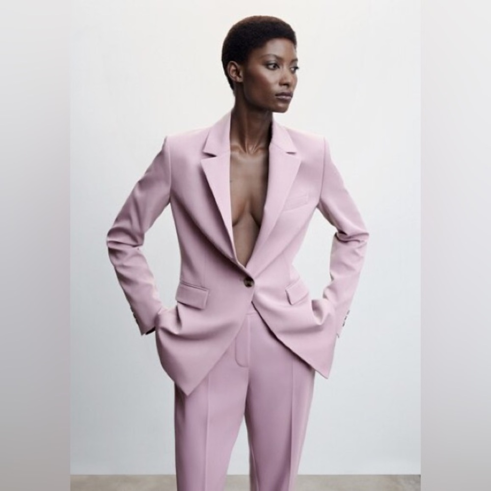 NWT MANGO Lilac Suit Blazer & Pants suit XS/S